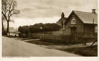 Postcard of the original hall